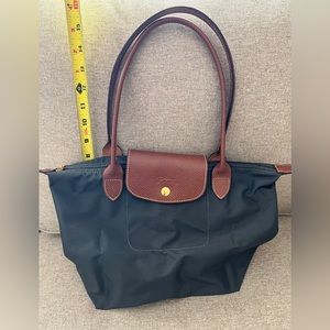Longchamp Le Pliage Tote - Medium Gun metal